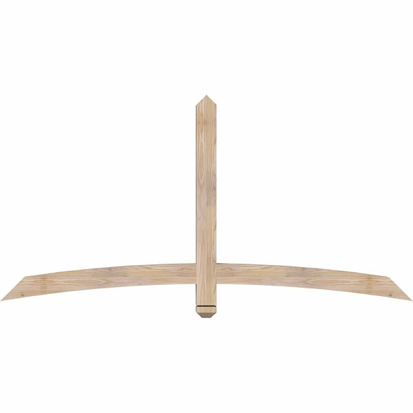 Ekena Millwork Bellingham Smooth Timber Gable Bracket, Douglas Fir, 72"W x 36"H x 3 1/2"D x 3 1/2"F, 12/12 Pitch GBW072X36X0404BEL00SDF - main